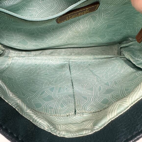 The Sak Women's One Size Carson Leather Shoulder Bag Buckle Straps Blue *READ - Picture 8 of 8